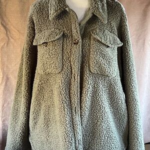 Free Country Olive Teddy Jacket